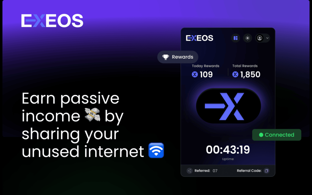 Exeos Airdrop banner